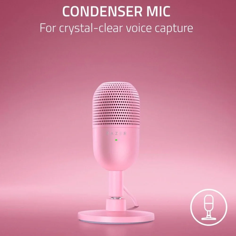 Razer Seiren V3 Mini Ultra Compact USB Microphone | Quartz‎ Edition | NWT